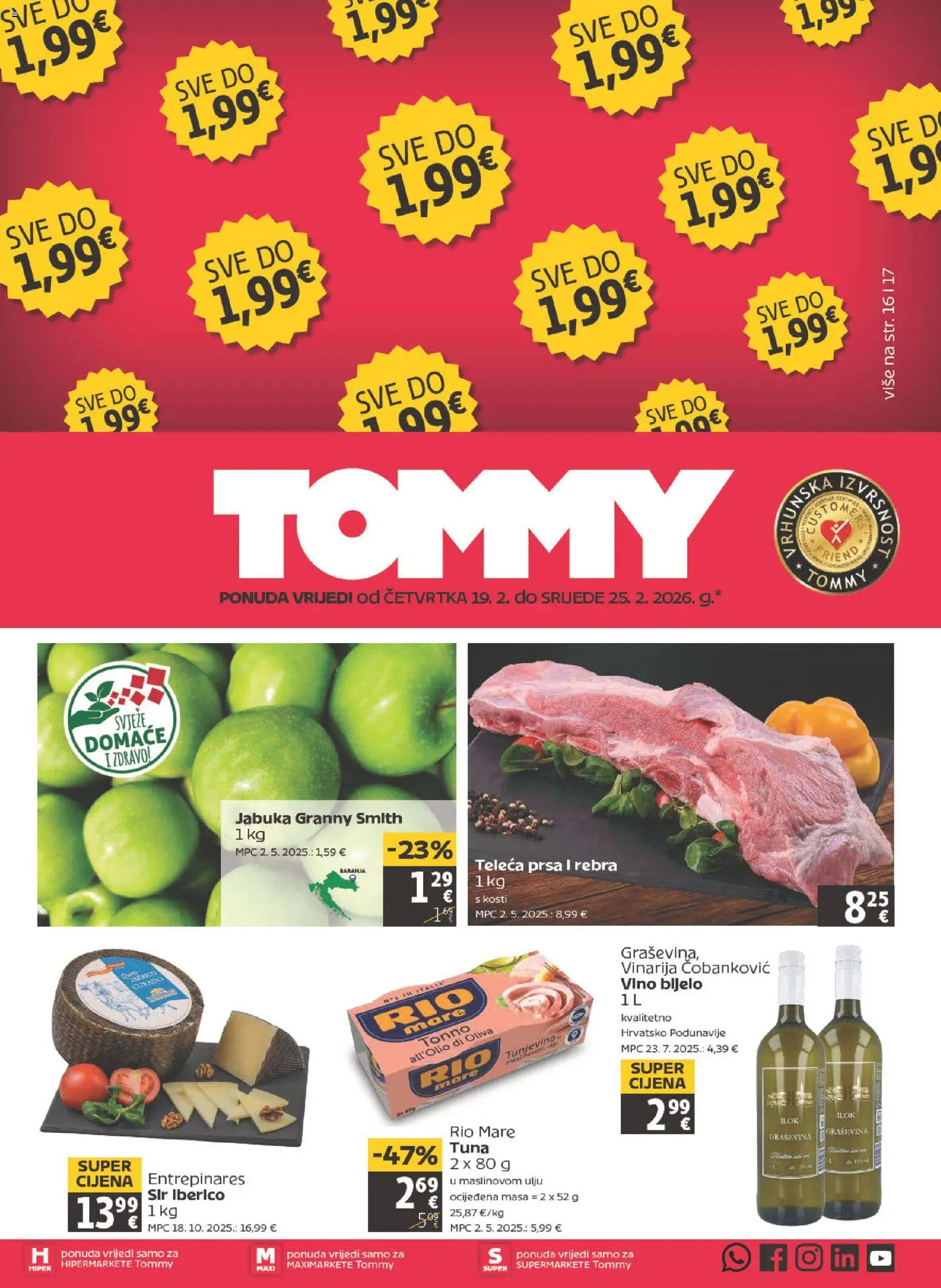 Pregled letka Katalog trgovine Tommy vrijedi od 19.02.2026