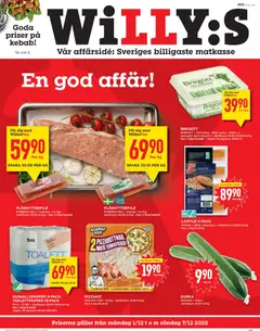 Förhandsgranska reklamblad Aktuella reklamblad Willys från butik Willys gäller från 01/12/2025