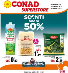 Anteprima dell'opuscolo Volantino Superstore Sicilia dal negozio Conad valido da 02/01/2026