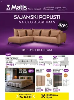 Pregled Matis kataloga - važi od 01.10.2025