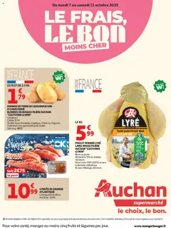 Prévisualisation de Le frais, le bon moins cher du magasin Auchan formulaire valide 07/10/2025