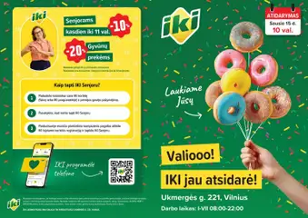 IKI parduotuvės leidinio Leidinys - Specialūs pasiūlymai IKI Pikas parduotuvės klientams galiojančio nuo 2026.01.15 peržiūra