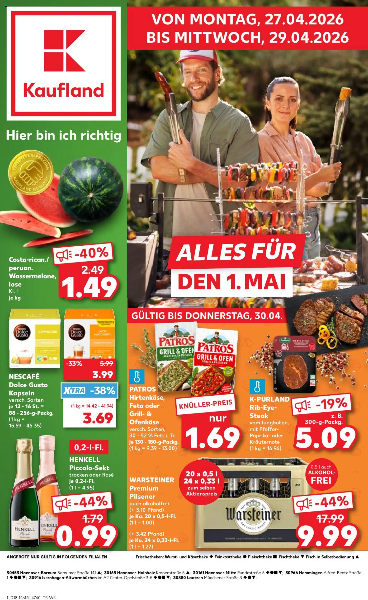 Vorschau von dem Prospekt des Geschäftes Kaufland, gültig ab dem 27.04.2026
