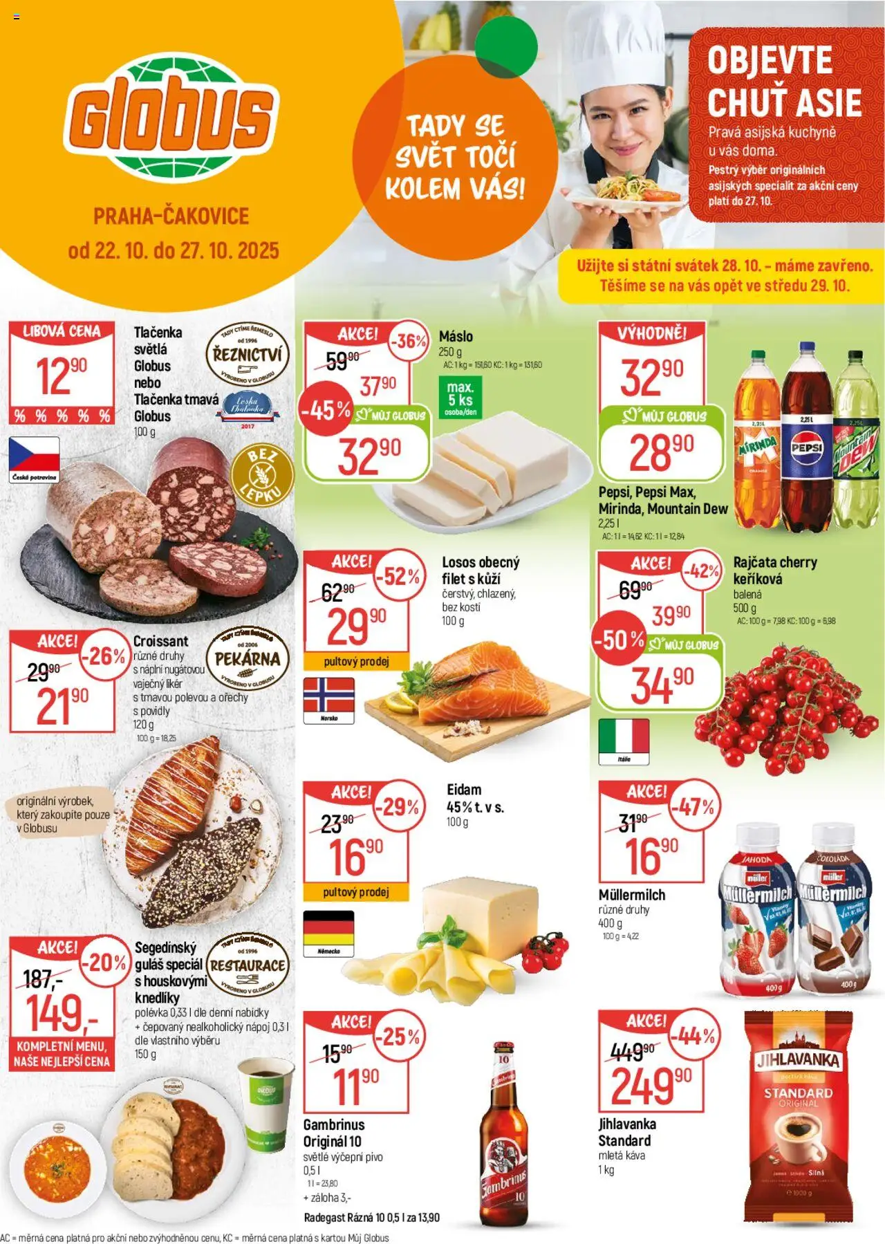  Globus leták od 22.10.2025 >> Akční nabídka "Leták"