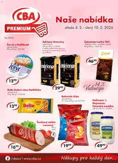 Náhled nabídky: CBA Leták - Premium platný od 04.02.2026