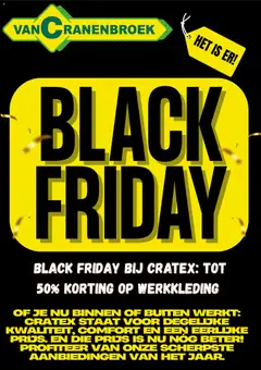 Voorbeeld van Black Friday van winkel Van Cranenbroek geldig vanaf 28/11/2025