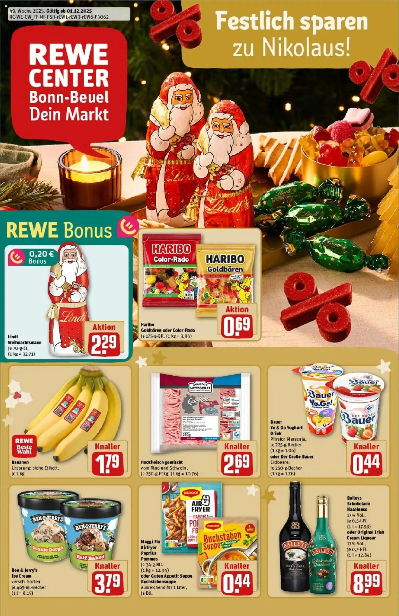 Vorschau von dem Prospekt des Geschäftes Rewe, gültig ab dem 01.12.2025