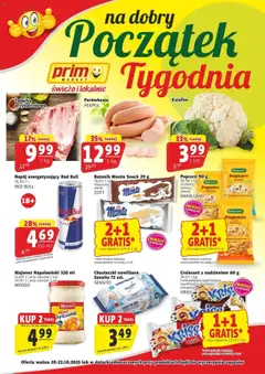 Pogląd gazetki "Na dobry początek tygodnia" ze sklepu Prim Market ważnej od 20.10.2025