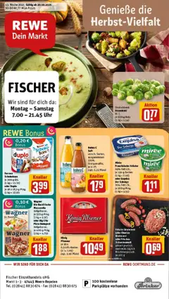Vorschau von dem Prospekt des Geschäftes Rewe, gültig ab dem 19.10.2025