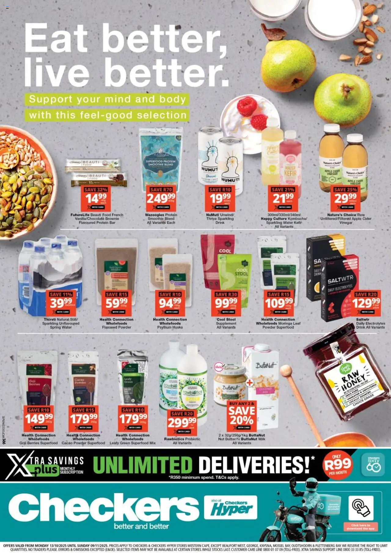 Checkers Western Cape - Wellness Promotion 13/10 - 09/11/2025 >> Catalogue