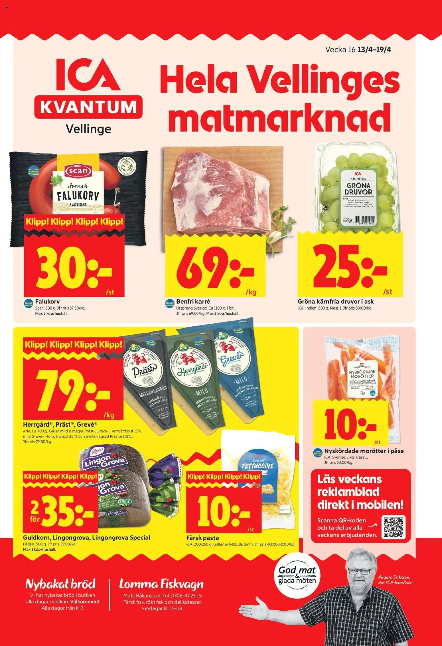 Förhandsgranska reklamblad Vellinge från butik ICA Kvantum gäller från 13/04/2026