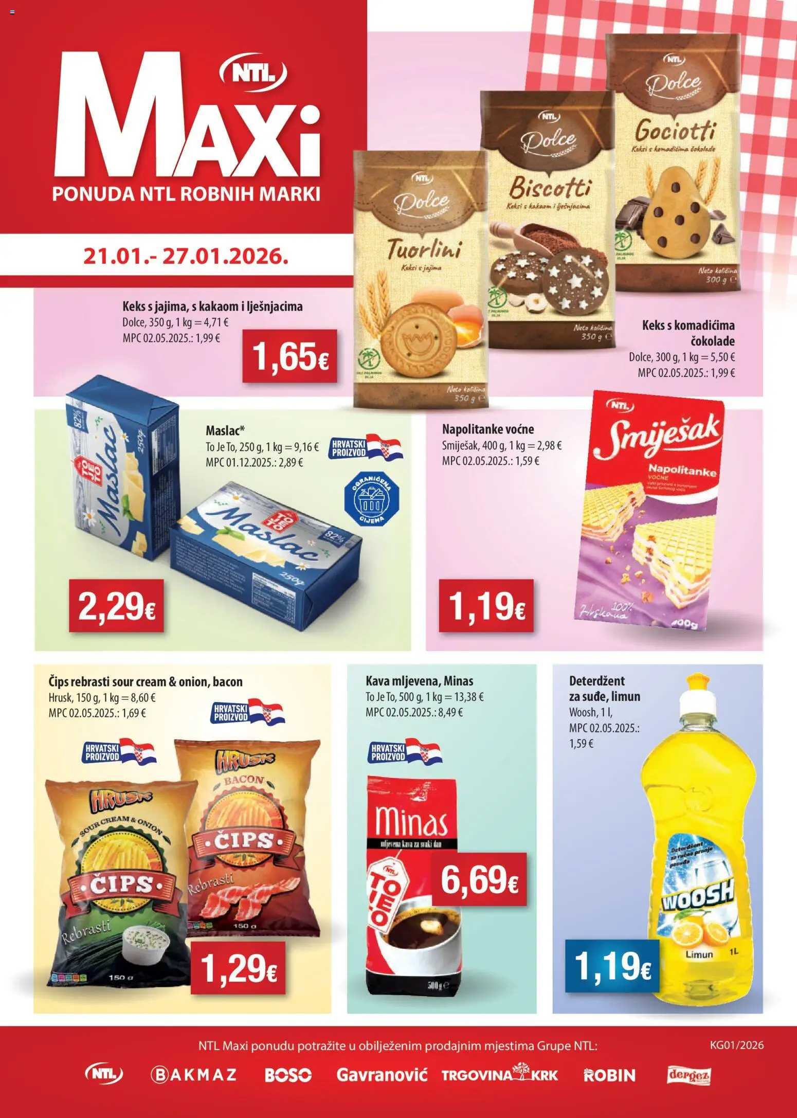 Pregled letka Katalog trgovine NTL vrijedi od 21.01.2026