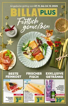 Vorschau der Angebote: Billa Plus Festlich genießen gültig ab 27.11.2025