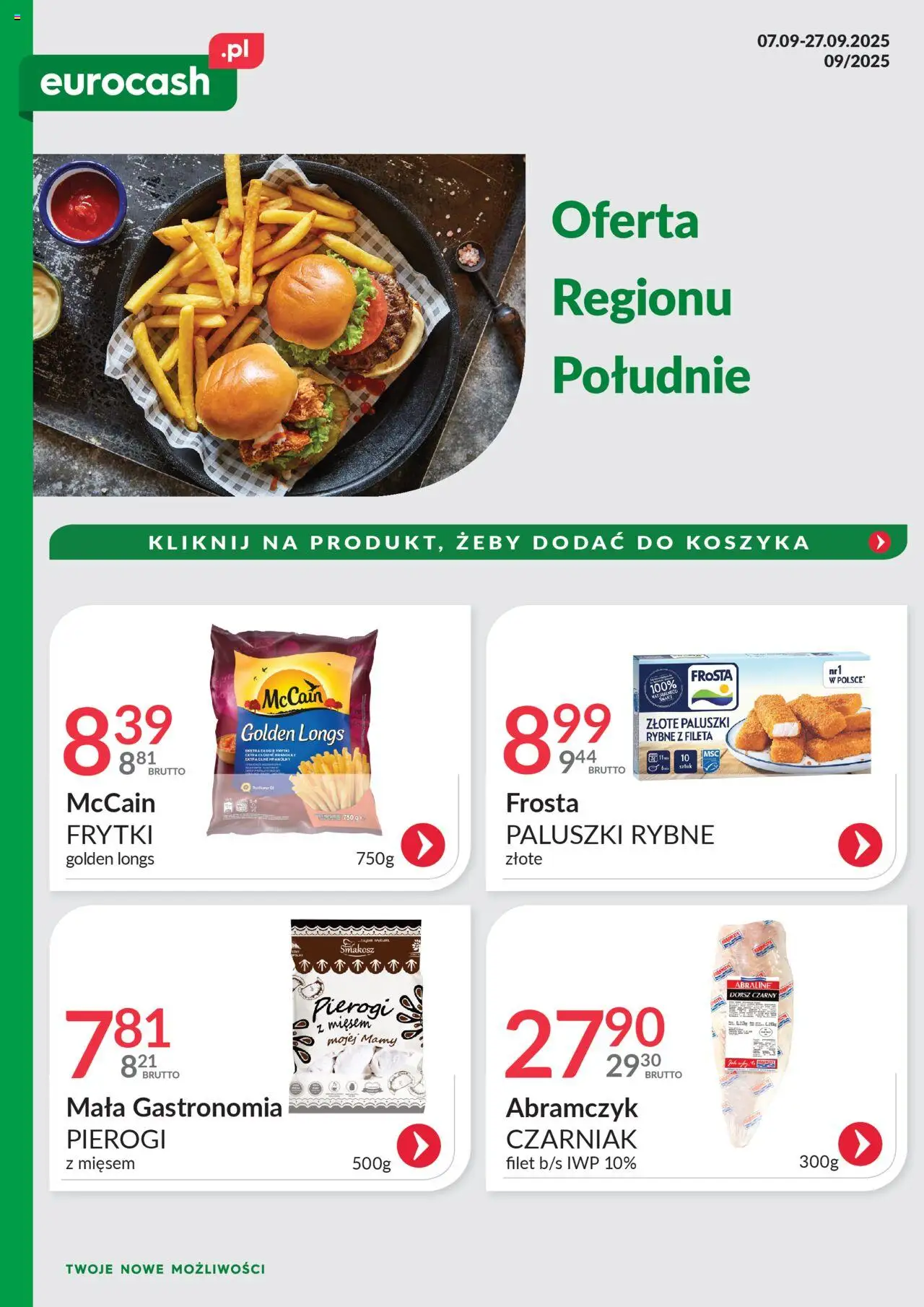 Eurocash Oferta Południe od 07.09.2025 - Nowa Gazetka - Numer strony 1