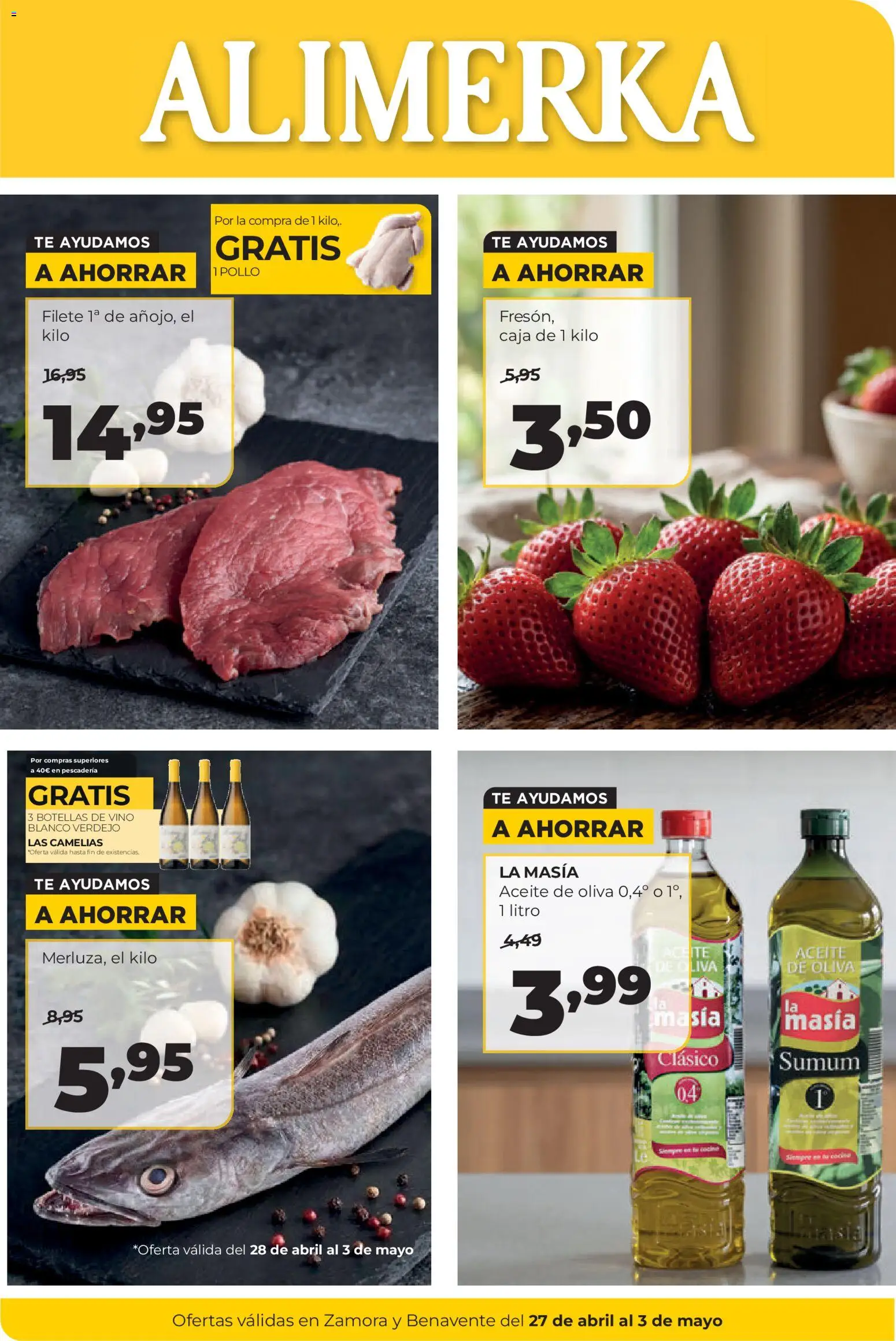 Vista previa del folleto de la tienda Alimerka válido desde el 27/04/2026 