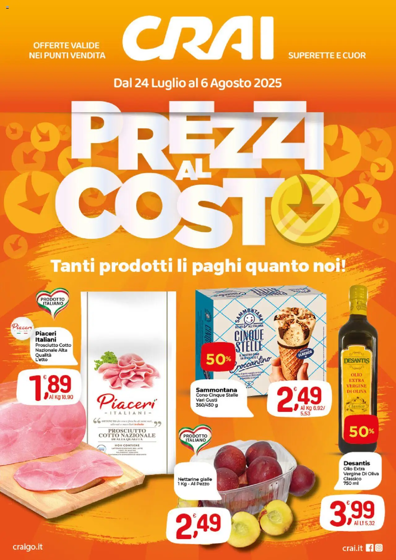 Volantino CRAI valido da 24/07/2025 numero di pagina 1