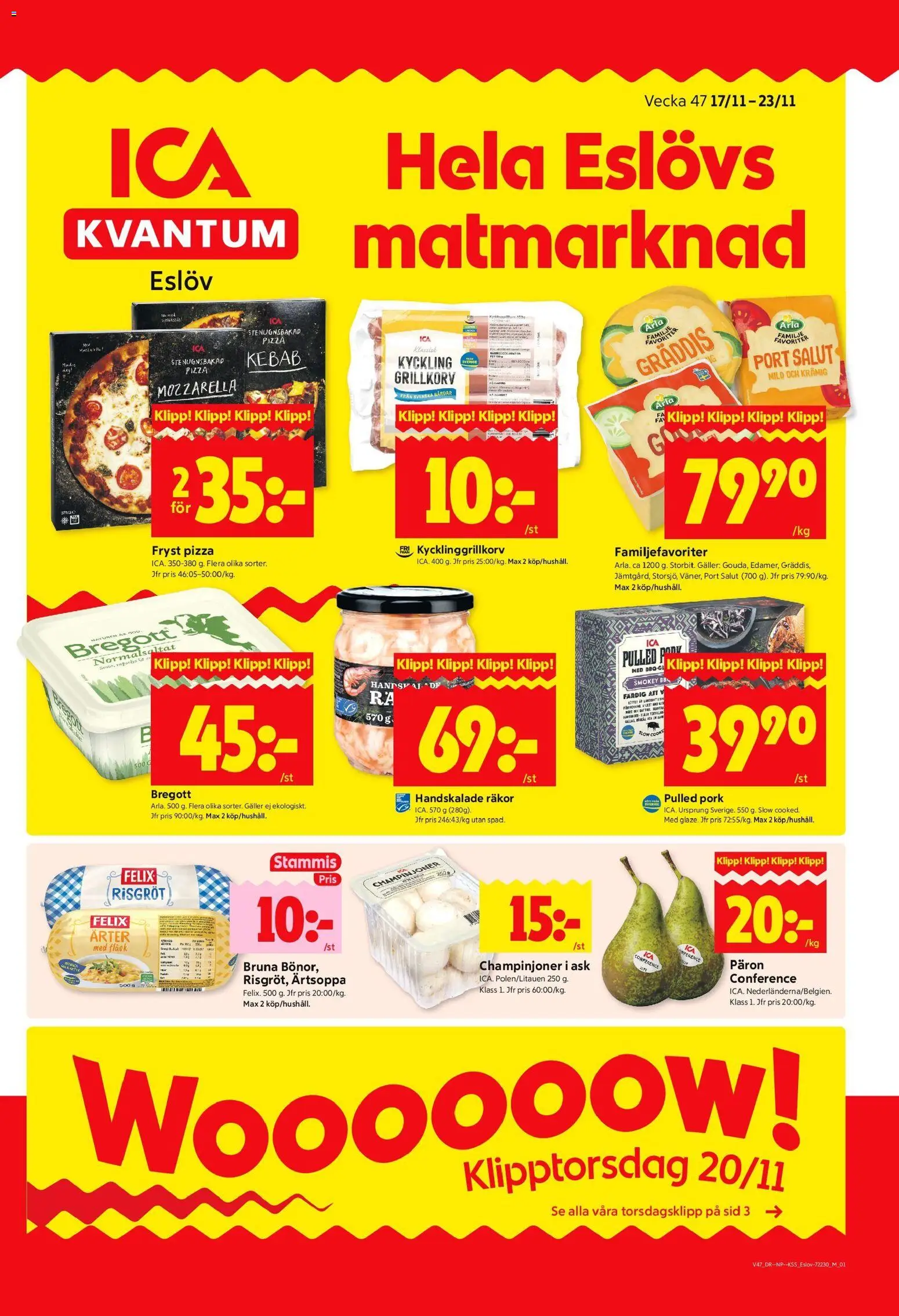 Förhandsgranska reklamblad Eslöv från butik ICA Kvantum gäller från 17/11/2025