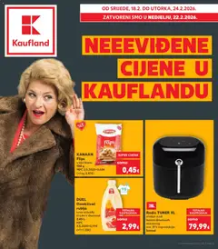 Pregled letka Neevidene cijene trgovine Kaufland vrijedi od 18.02.2026