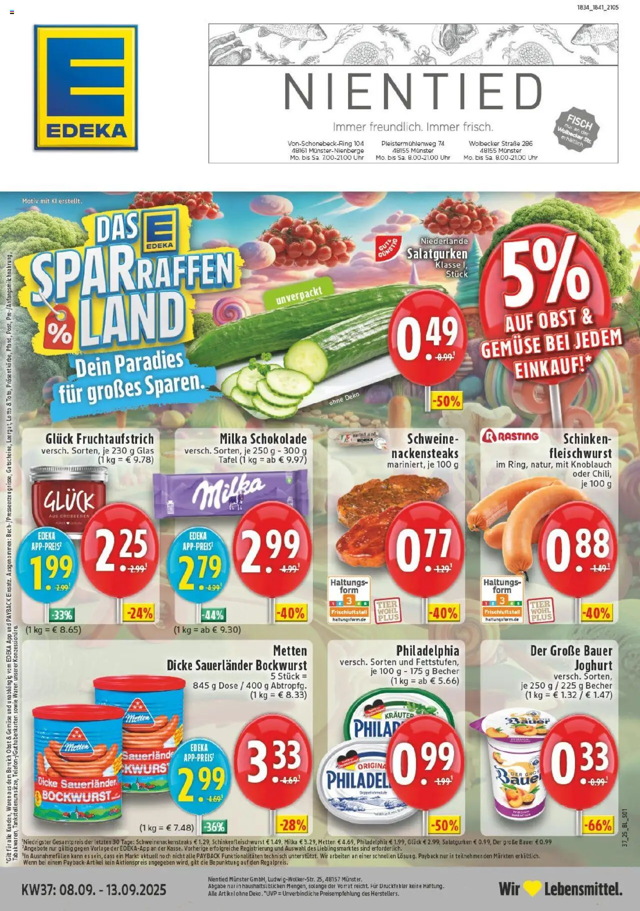 EDEKA Prospekt ab 07.09.2025 - Prospekt Münster Online