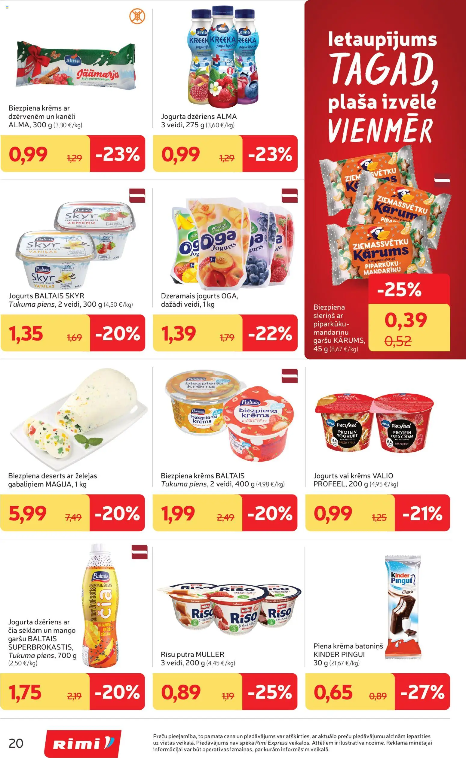 Skatīt Rimi akciju bukletu, derīgs no 2025.12.09