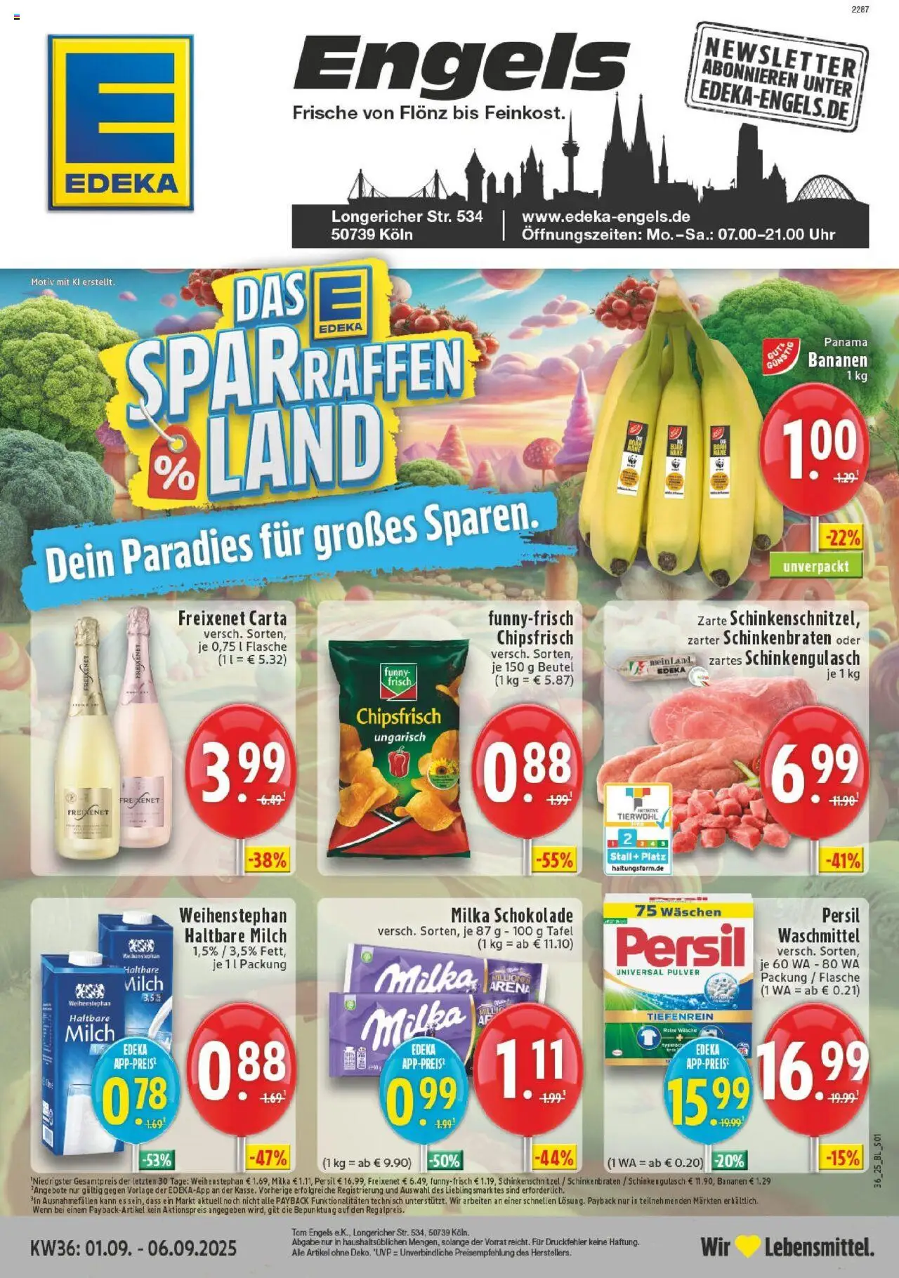 EDEKA Prospekt ab 01.09.2025 - Prospekt Köln-Longerich Online