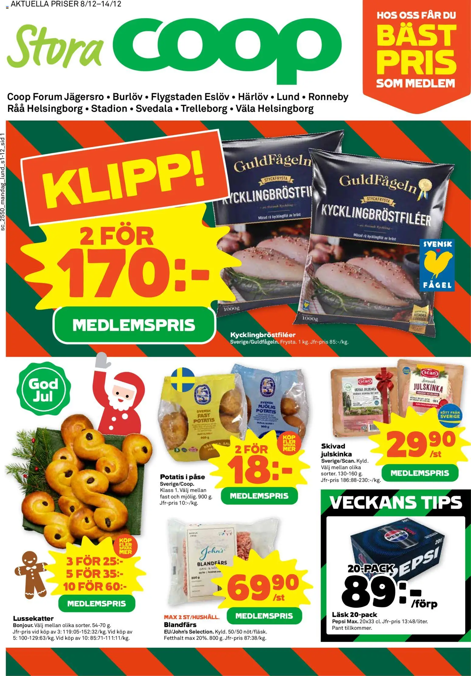 Förhandsgranska reklamblad Malmö från butik Coop Forum gäller från 08/12/2025