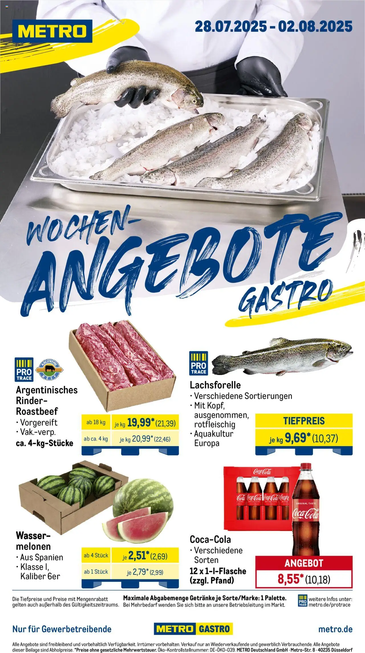 Metro Prospekt ab 28.07.2025 - Wochen-Angebote Gastro