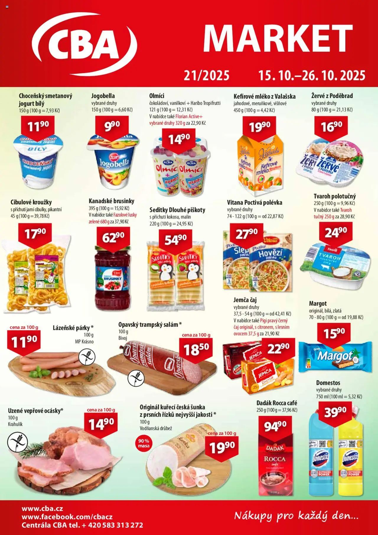  CBA Leták - Market (15.10.2025 - 26.10.2025)