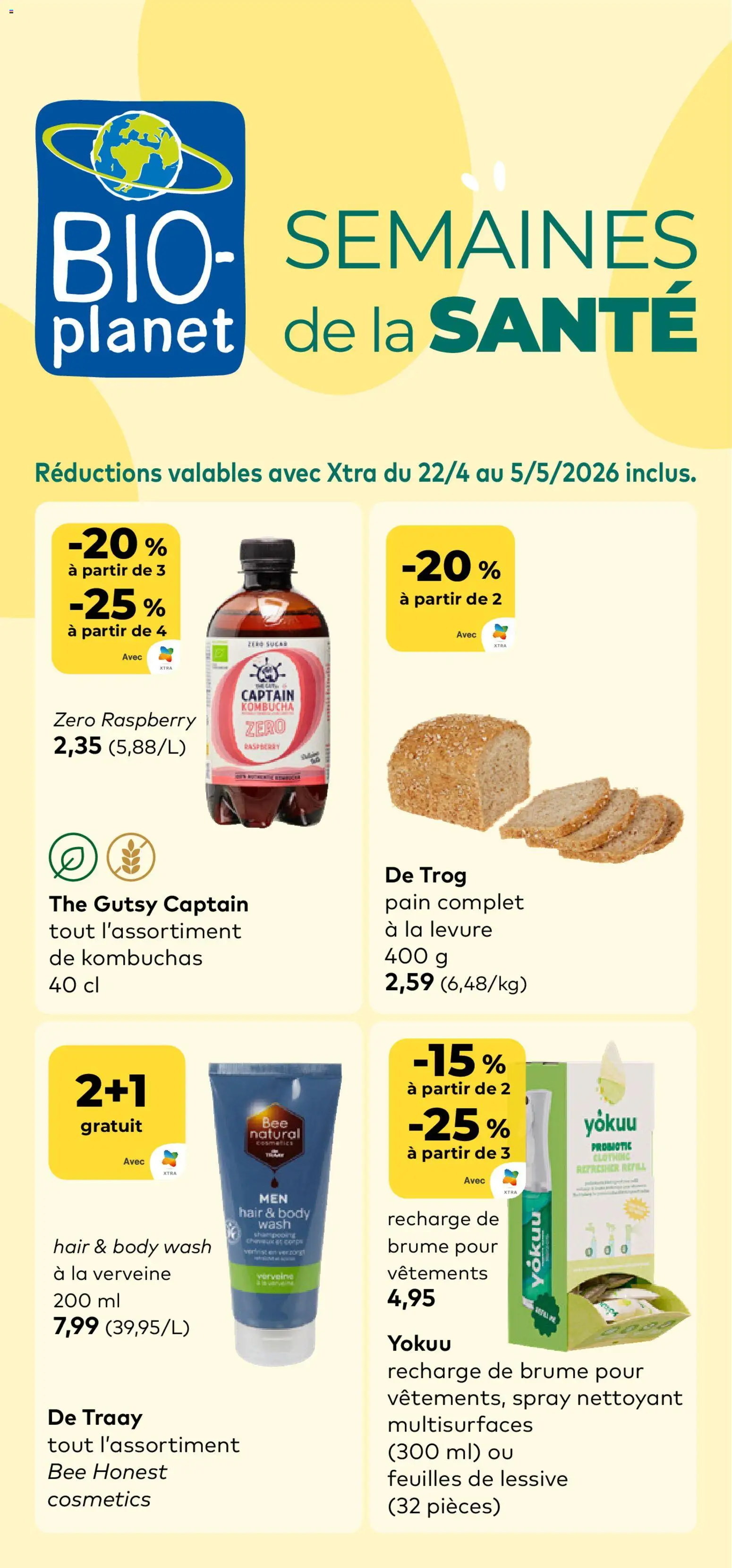 Voorbeeld van BioPlanet Publicité van winkel BioPlanet geldig vanaf 22/04/2026