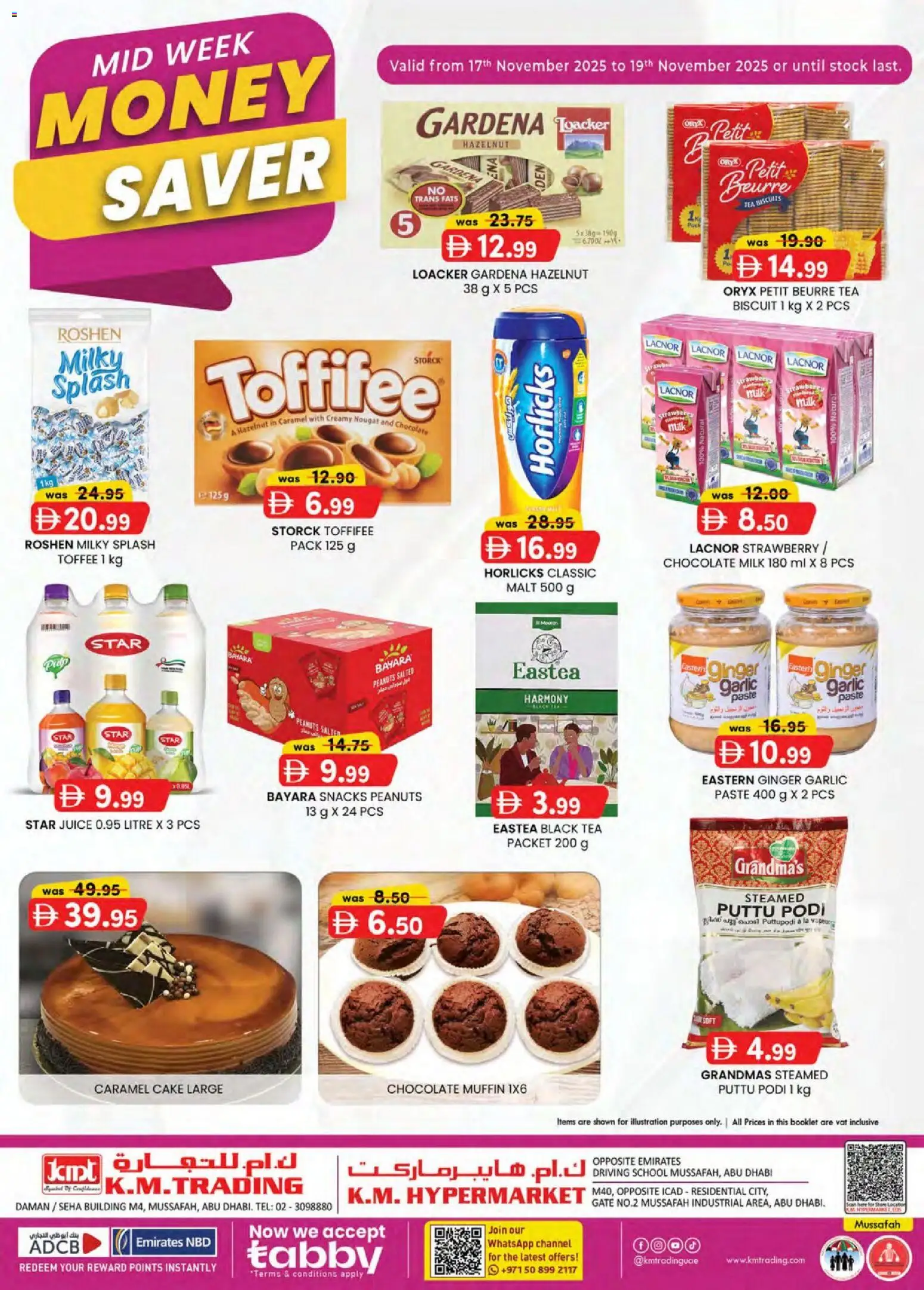 Preview of the catalogue Mid-week money saver Musaffah Edition of store KM Trading valid from 17 Nov, 2025