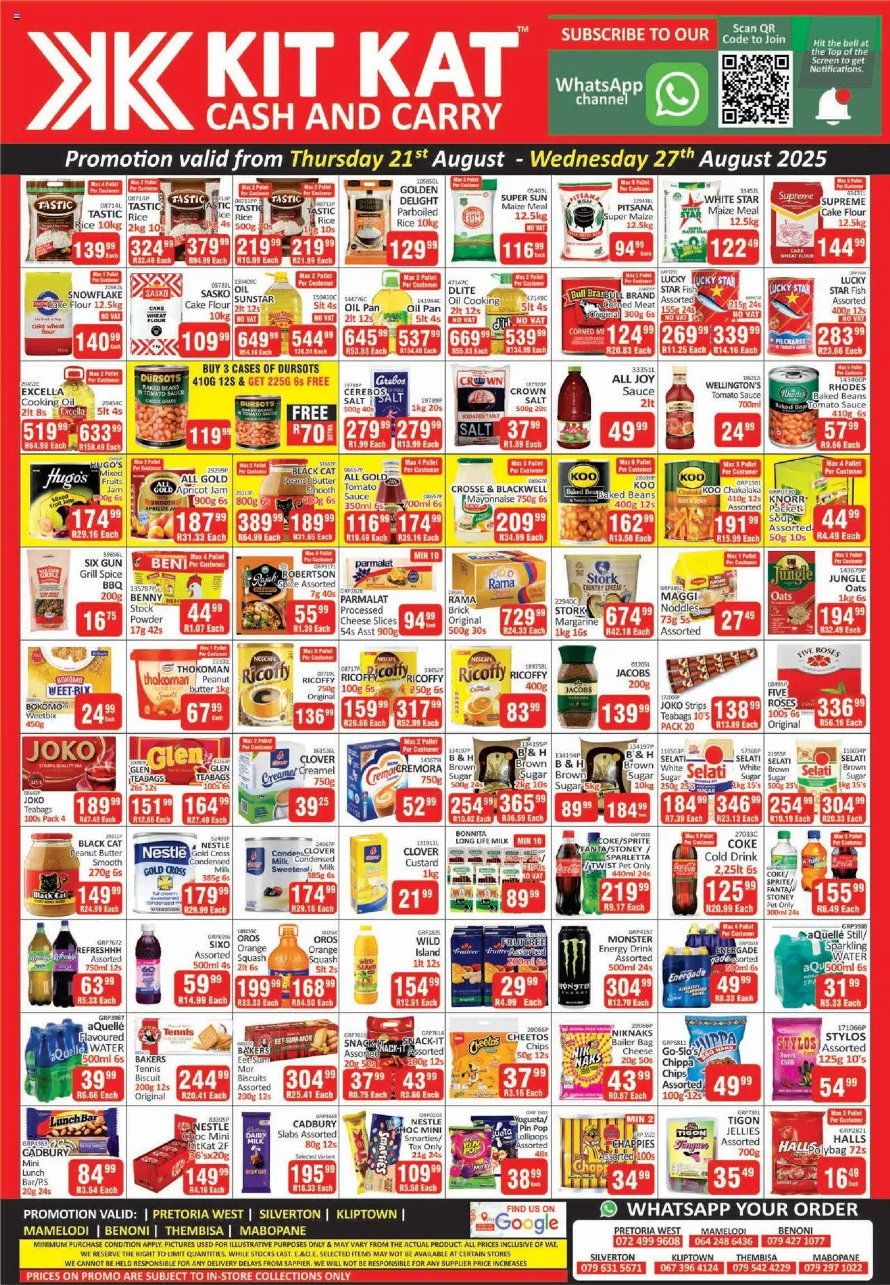 KIT KAT Cash & Carry Specials from 21/08 - 27/08/2025 > Promotions