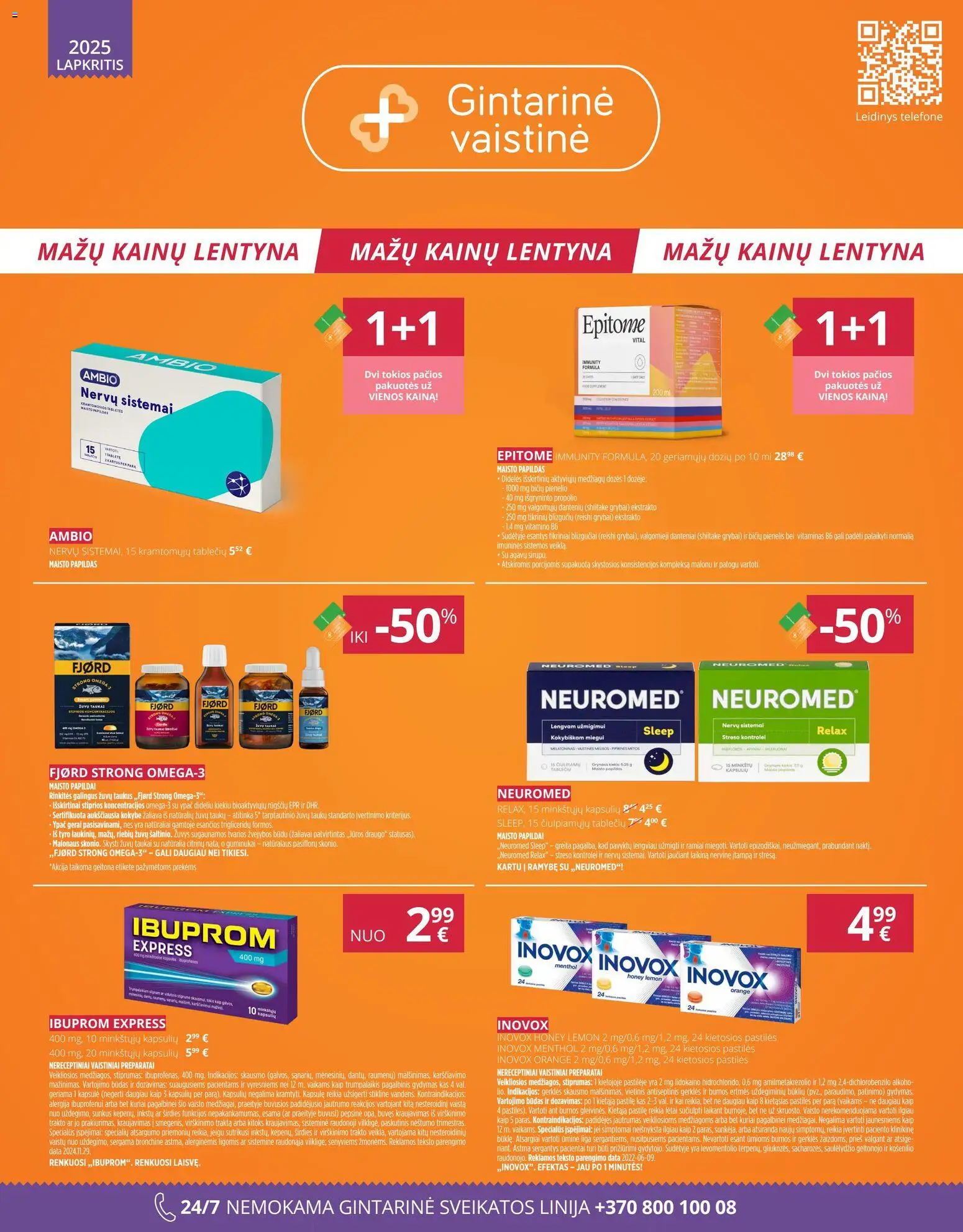 Gintarinė parduotuvės leidinio Leidinys galiojančio nuo 2025.11.01 peržiūra