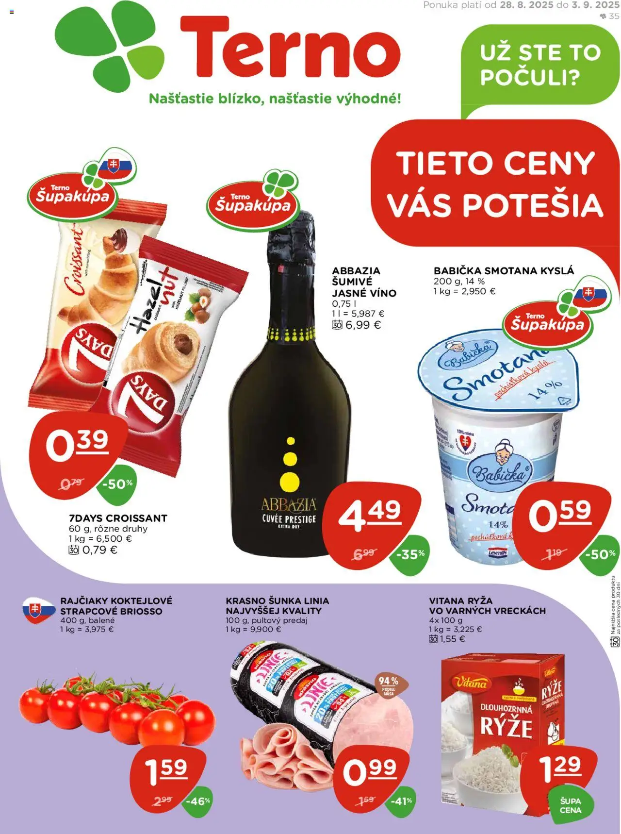 Terno Leták (28.08. - 03.09.2025) - Akčná ponuka