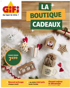 Prévisualisation de Catalogue la boutique cadeaux du magasin GiFi formulaire valide 17/11/2025