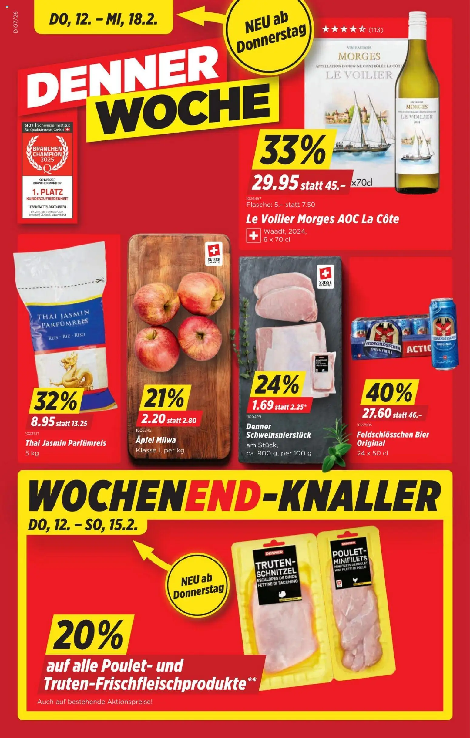 Vorschau des Merkblatts Aktionen vom Shop Denner gültig von 12.02.2026 bis 18.02.2026
