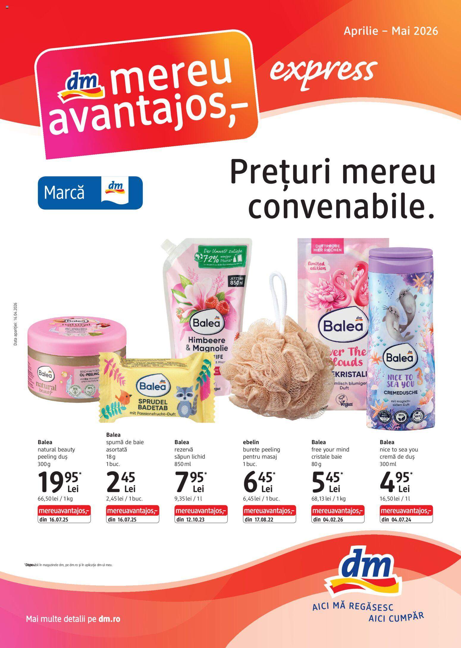 Noul catalog DM Drogerie din 16.04.