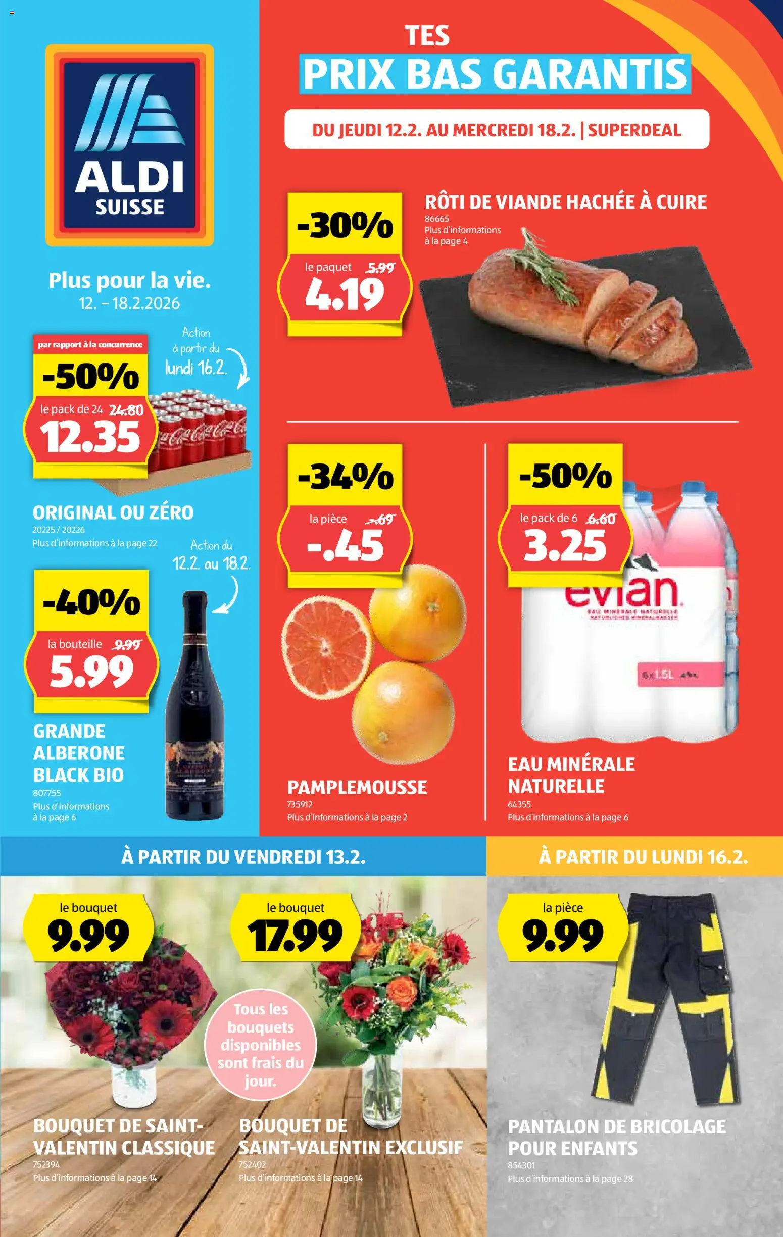 Vorschau des Merkblatts Aktionen FR vom Shop Aldi gültig von 12.02.2026 bis 18.02.2026