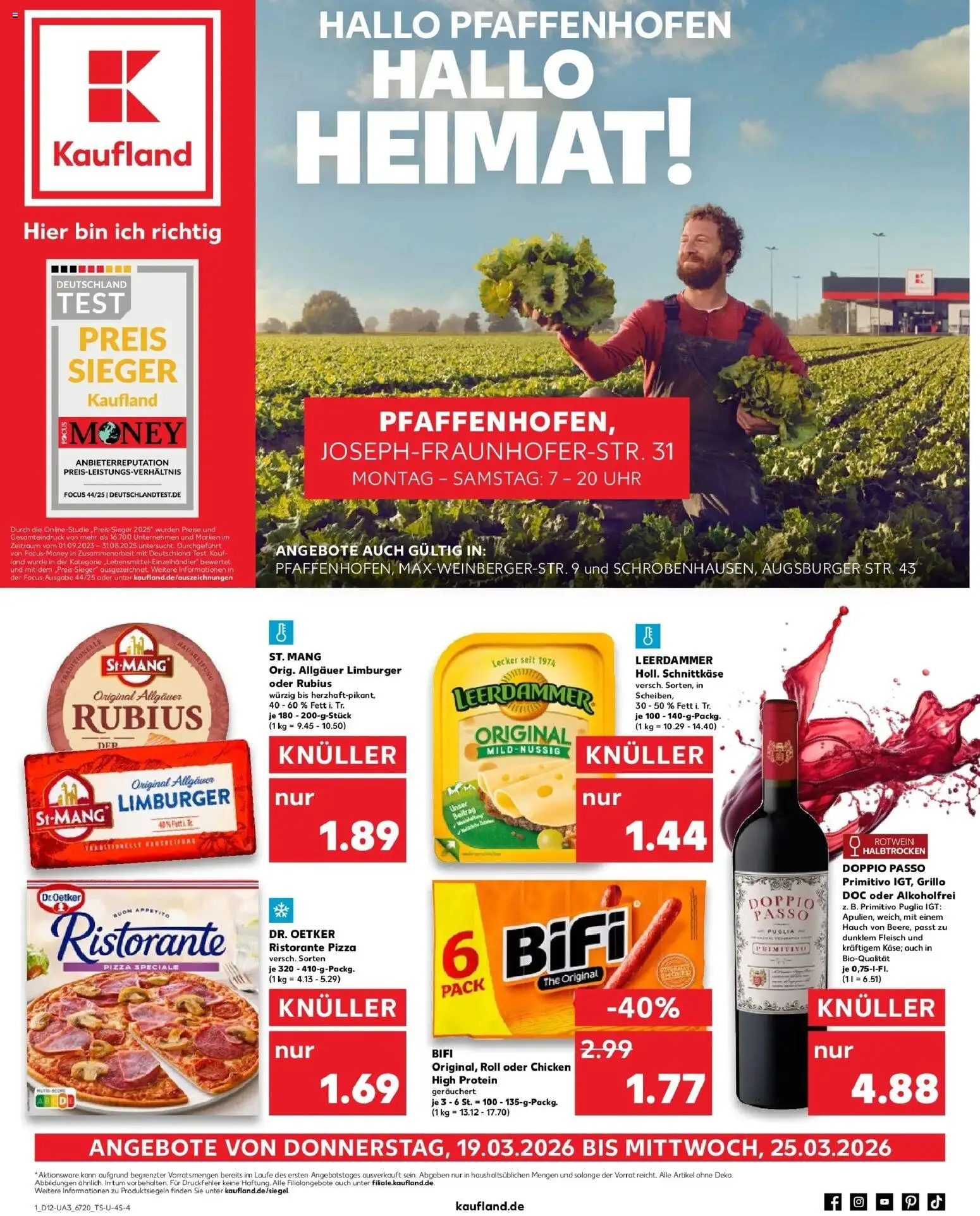 Vorschau von dem Prospekt des Geschäftes Kaufland, gültig ab dem 19.03.2026