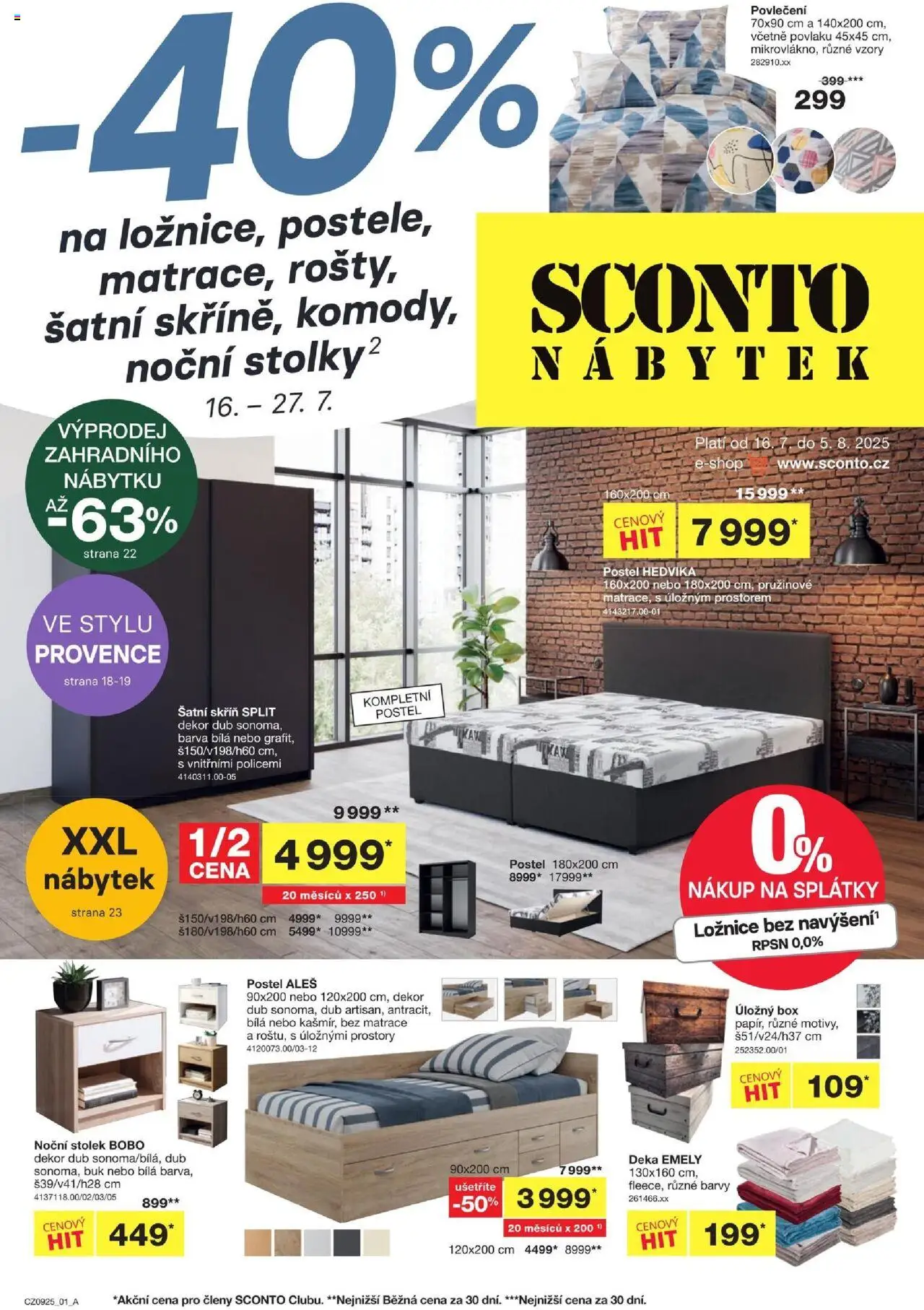  Sconto nábytek Leták (16.07.2025 - 27.07.2025)