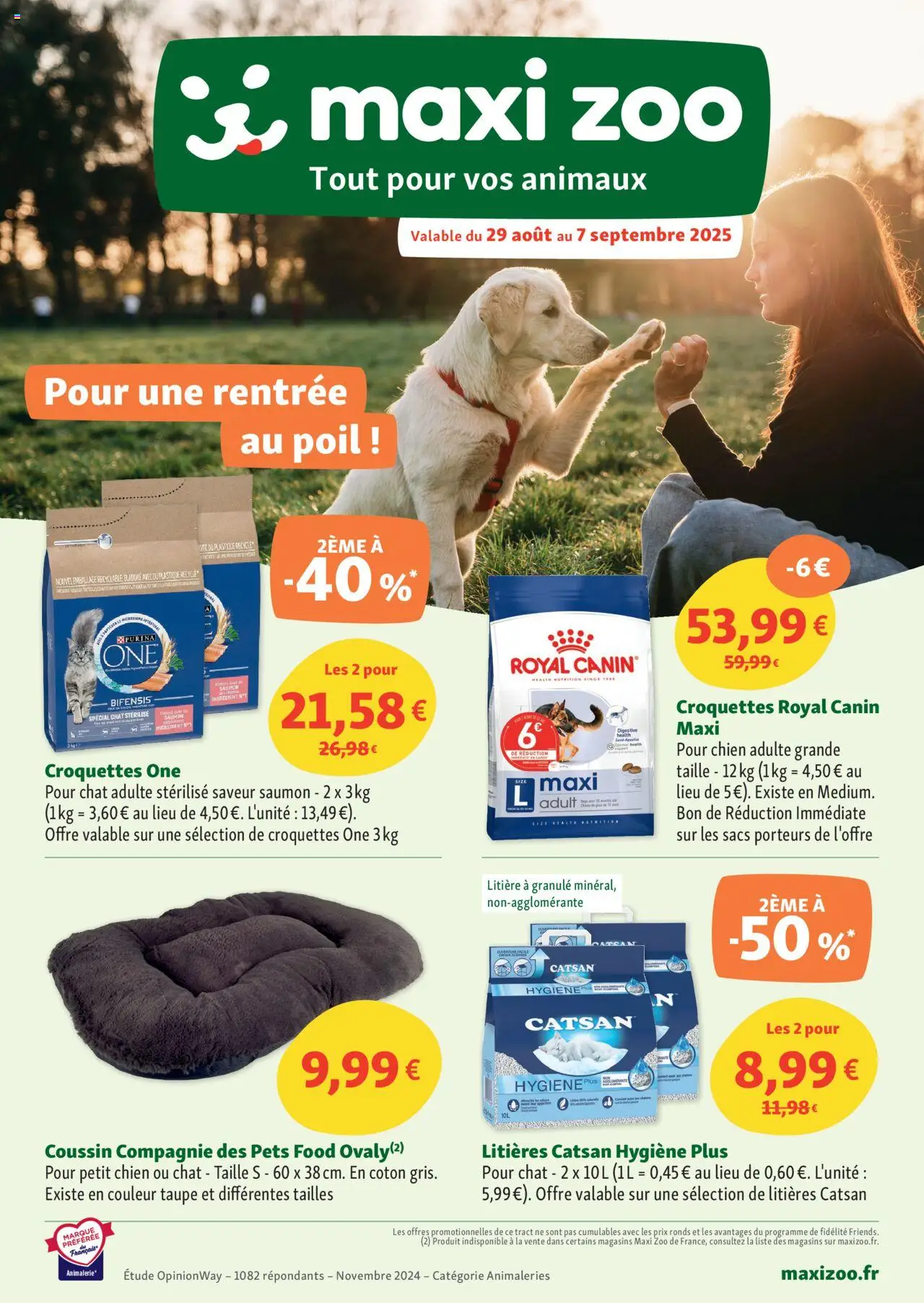 Catalogue de la boutique Maxi ZOO valable du 29/08/2025 - Page numéro 1
