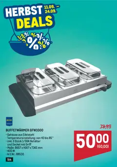 Vorschau der Angebote: Metro Herbst Deals gültig ab 11.09.2025