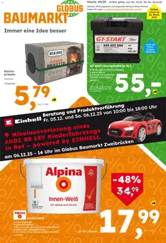 Vorschau von dem Prospekt des Geschäftes Globus Baumarkt, gültig ab dem 30.11.2025