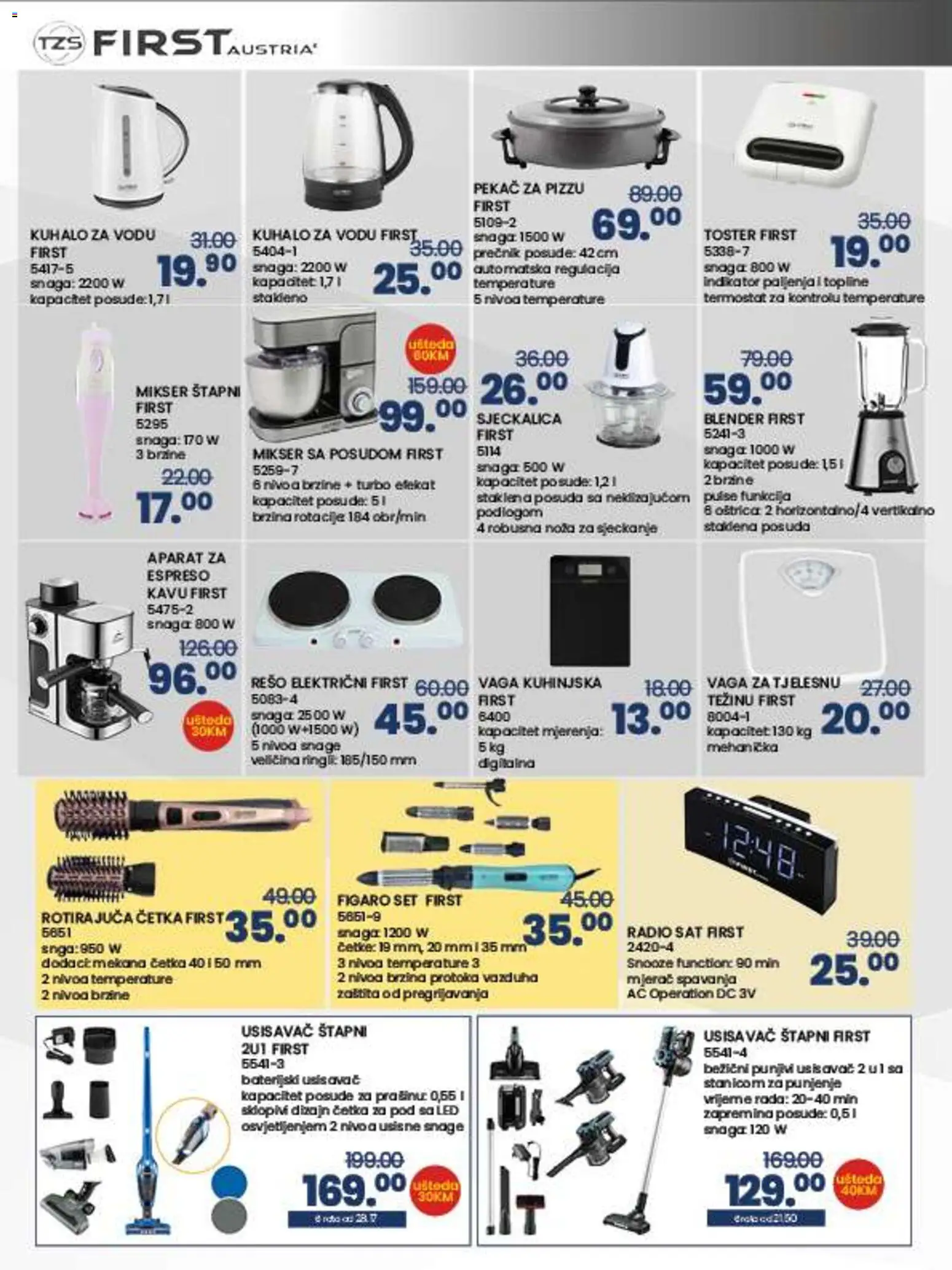 Pregled letka Velika ponuda tehnike trgovine FIS vrijedi od 2025.11.14