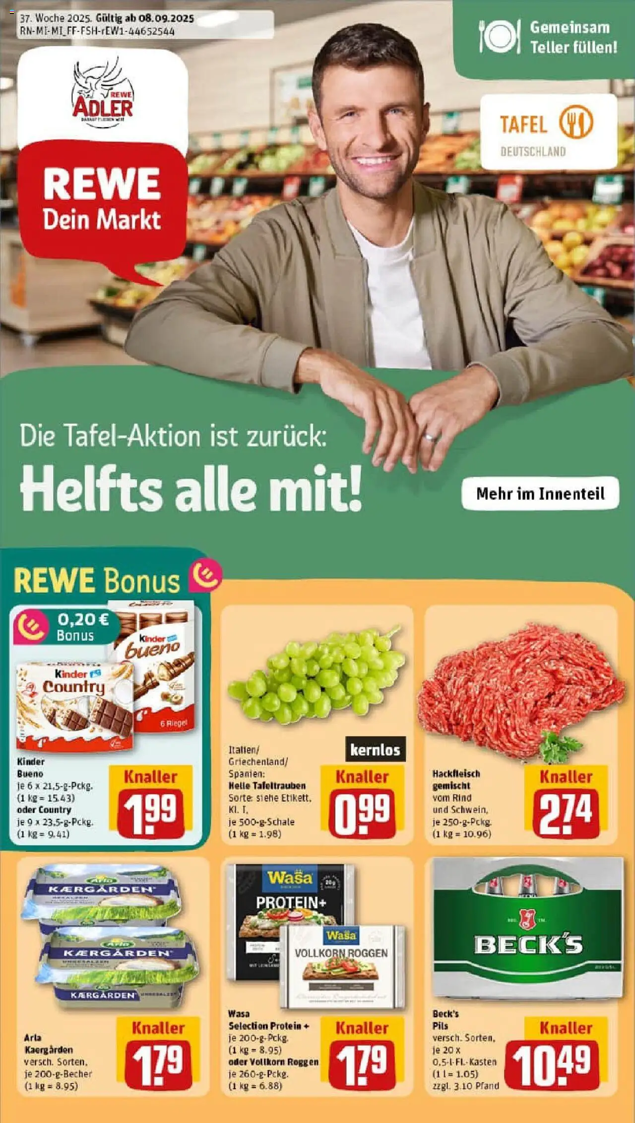 REWE Prospekt ab 07.09.2025 nächste Woche - Prospekt Merenberg	