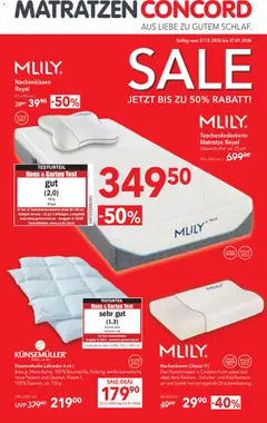 Vorschau der Angebote: Matratzen Concord Flugblatt gültig ab 27.12.2025