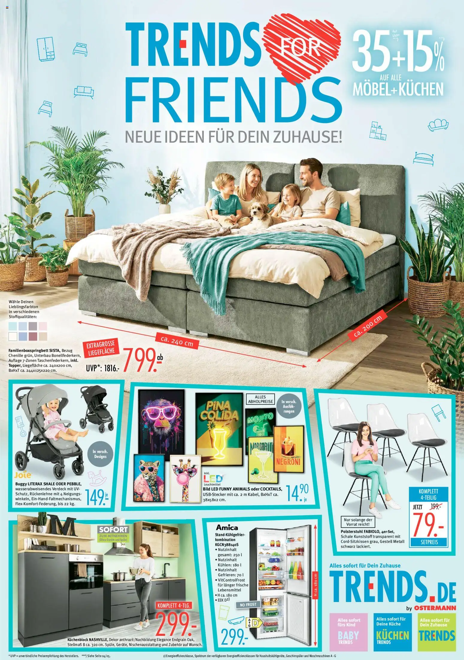 Vorschau von dem Prospekt des Geschäftes Trends, gültig ab dem 04.04.2026 - Kuchen, Küche, Küchenblock