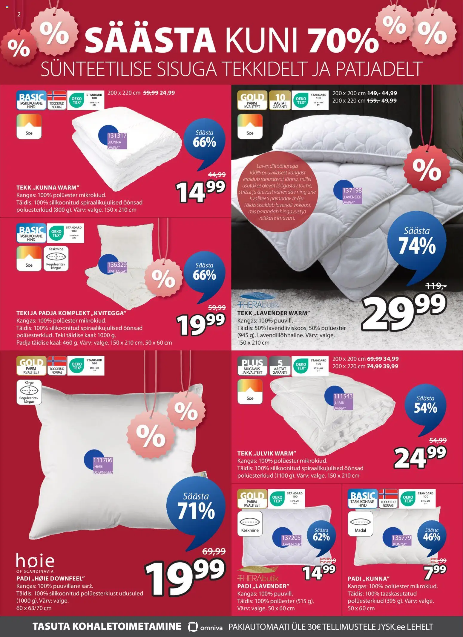 JYSK kliendilehe eelvaade alates 2026.01.06