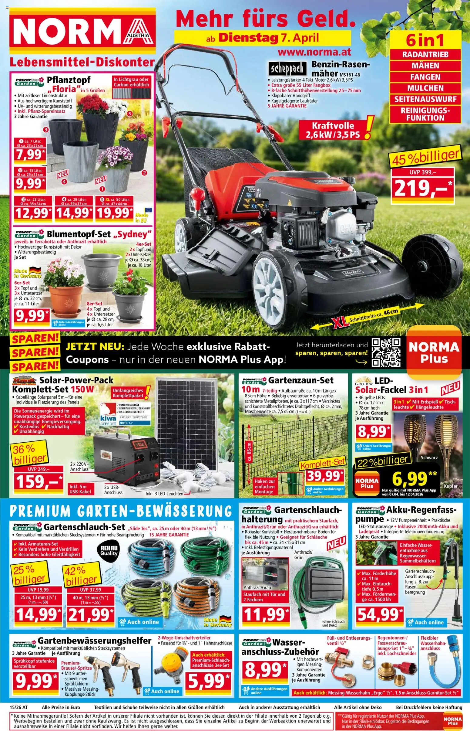 Vorschau der Angebote: Norma Norma Flugblatt gültig ab 07.04.2026 - Wasser, Tisch, USB