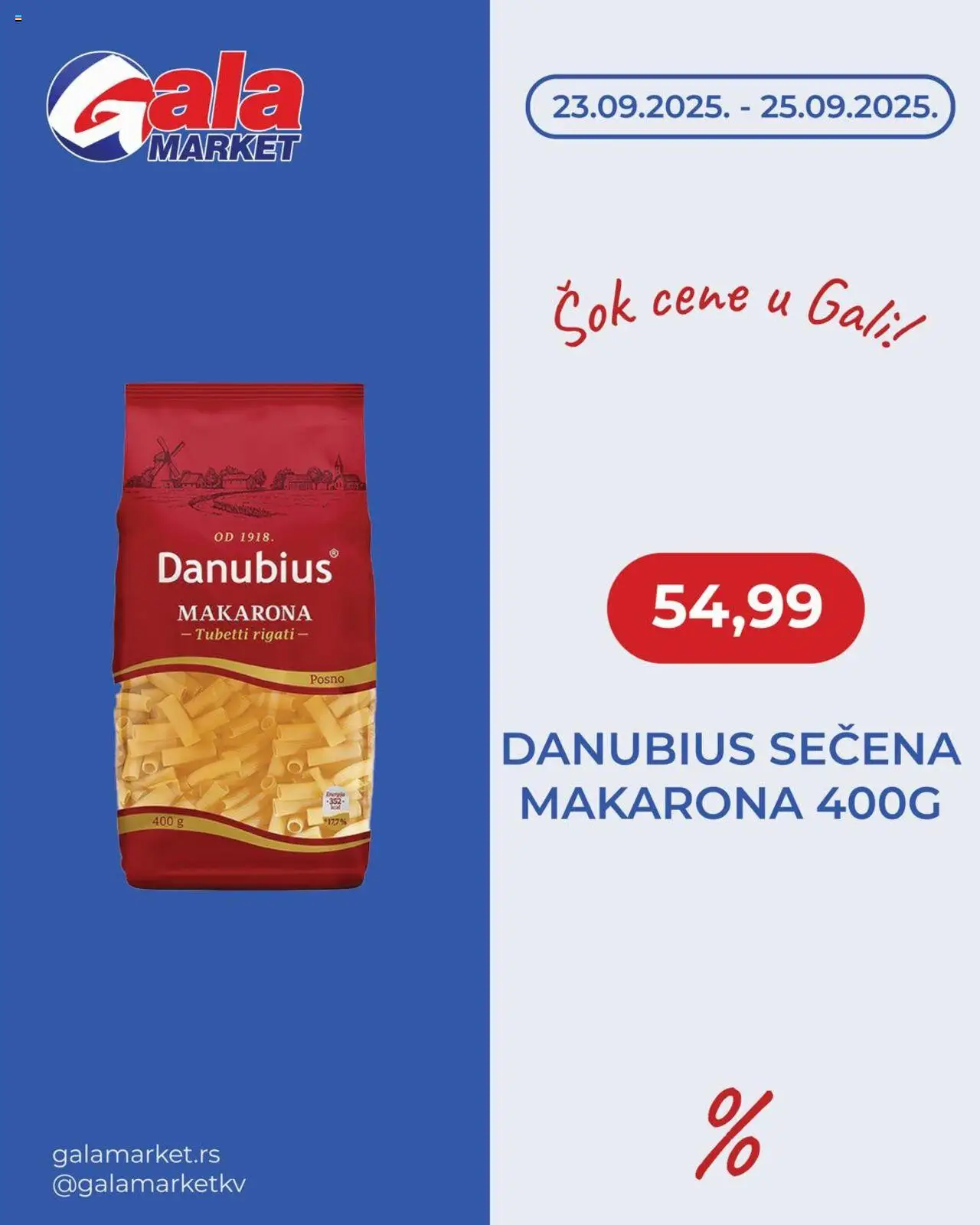Gala MARKET katalog važi od 23.09.2025 - stranica 1 - Sok