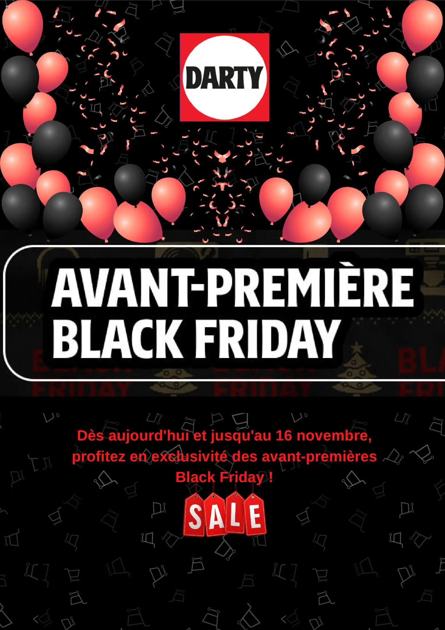 Prévisualisation de Black Friday du magasin Darty formulaire valide 05/11/2025